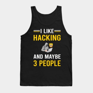 3 People Hacking Hack Hacker Tank Top